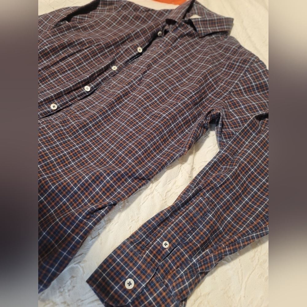 Men's Billy‎ Reid Plaid Button Up Shirt - Picture 3 of 4